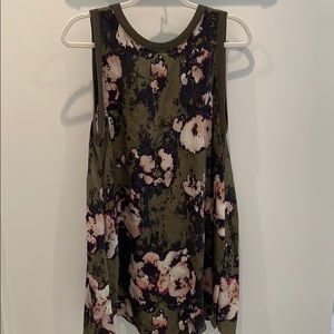 Enza Costa Silk Floral Sleeveless Mini Dress